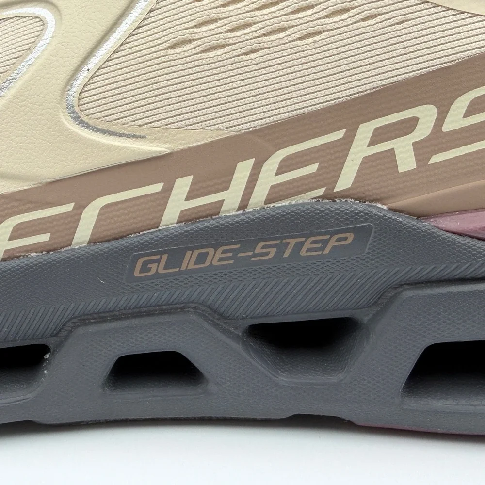 Skechers Glide-Step Altus Natural/Grey Slip-Ins Air-Cooled Memory Foam Women's 8 - Picture 5 of 16